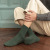 Socks Men's Spring/Summer Thin Solid Color Mid-Calf Length Socks Japanese Ins Combed Cotton Vintage Double Needle Men's Business Socks Cotton Socks