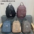 Backpack 2021 New Fashion Office Worker Leather Backpack European and American Fashion Simple and All-Matching Casual Travel Bag