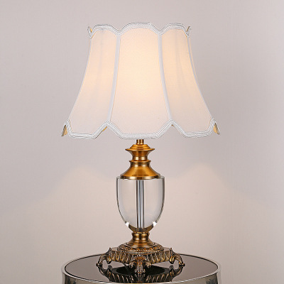 New European Modern and Simple Zinc Alloy American Crystal Lamp Bedroom Living Room Floor Lamp