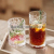 Glass Cup Home Breakfast Cup Simple Fresh Mori Ins Wind Cup Female Cute Beer Steins Coffee Cup