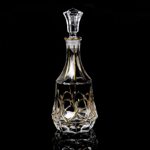 Gold-Painted Whiskey Wine Set Crystal Wine Bottle Decanter Foreign Wine Separator Wine Squat