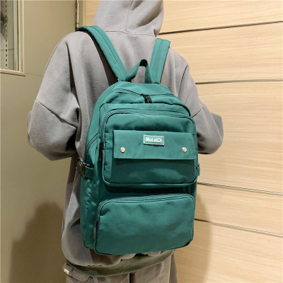 Women's Backpack 2020 Spring New Korean Style Simple Fashion Trendy Bag Casual All-Match Schoolbag Men's Travel Large Capacity