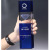 [Crystal Trophy] Blue Transparent Crystal Staff Recognition Trophy Geometric Simple Souvenir Trophy Ornaments