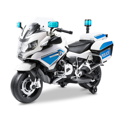 BMW Children's Electric Motor Children's Electric Car Rechargeable Stroller Baby Four-Wheel Motorcycle Police Car
