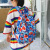 New Waterproof Canvas Hip Hop Print Multi-Functional Large Capacity School Bag Korean Sesame Street Backpack