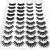 20 Pairs False Eyelashes Wholesale Multiple Styles 3D Natural Long Eyelashes Lashes Makeup Eyelash Extension Silk