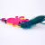 New Style Fun Cartoon Cat Teaser Pet Cat Toy Bell Color Cat Teaser Cat Toy Feather