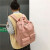 New Waterproof Large Capacity Female Korean Version High School and College Student Harajuku Wild Campus Hand-Carrying Backpack Outdoor Travel