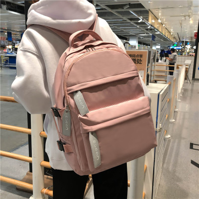 Schoolbag Women's Korean-Style Harajuku Ulzzang High School and College Student Simple Versatile Mori Large Capacity Backpack