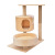 Factory Direct Sales Small Cat Climbing Frame Cat Nest Cat Tree Solid Wood Cat Toy Kittens Cat Scratch Trees Cat Scratch Board One Piece Dropshipping