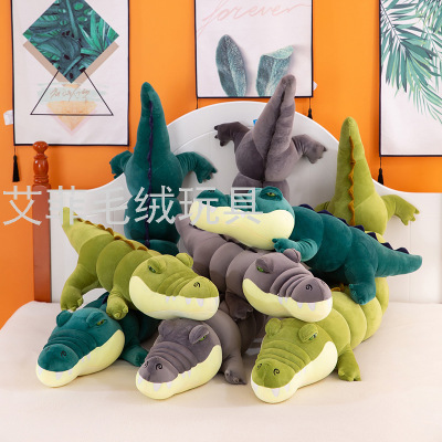 Simulated Crocodile Doll Long Strip Bolster Sleeping Doll New Children's Gift Plush Toy