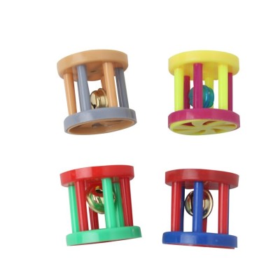 New Cat Toy Plastic Bell Four-Piece Set with Exquisite Packaging Cat Supplies Factory Direct Sales