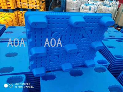 Plastic tray nine-leg mesh plastic plate moisture proof breathable forklift tray warehouse turnover plate