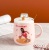 Basketball Football Mug Cartoon Breakfast Cup Children's Creative Milk Coffee Cup with Cover Spoon Ceramic Cup