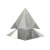 Pure Transparent Crystal Glass Tetrahedron Triangular Pyramid 5 Sides Pyramid Ornament Paper Town Teaching Props