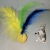 Cat Toy Feather Plastic Ball Pet Cat Toy Ring Ball Feather Toy Pet Cat Teaser