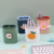 Creative Cartoon Fashion Pen Holder Office Makeup Desktop Multifunctional Simple Storage Pencil Case Storage Box