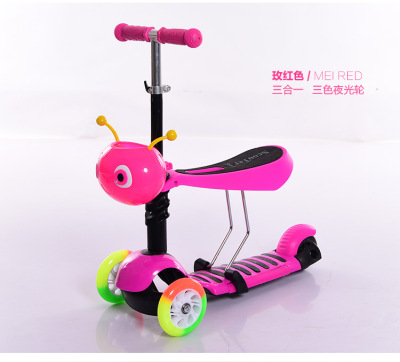 Wholesale Children's Three-in-One Scooter with a Tri-Scooter-Meter-High Stroller