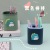 Creative Cartoon Fashion Pen Holder Office Makeup Desktop Multifunctional Simple Storage Pencil Case Storage Box