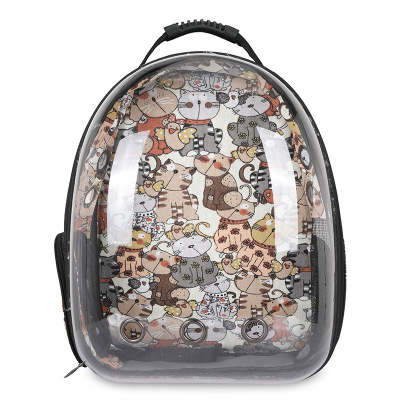 Cat Bag Space Capsule Pet Cat Backpack Transparent out Cat Portable Bag Cat-Related Products Box Cat School Bag Backpack
