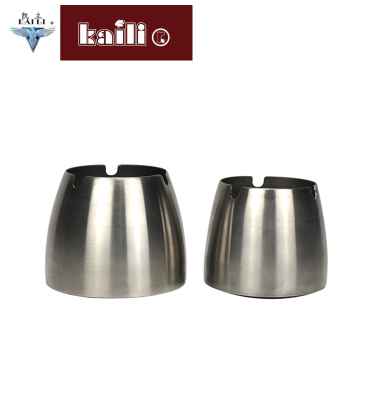 Stainless Steel Thickened Ashtray Creative Windproof Anti-Fall Restaurant Hotel Ashtray