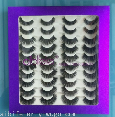 20 Pairs False Eyelashes Wholesale Multiple Styles 3D Natural Long Eyelashes Lashes Makeup Eyelash Extension Silk