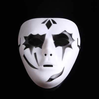 Direct Selling Halloween Masquerade White Shuffle Dance Mask Male Hip Hop Mask Horror Mask Ghost Dance Mask