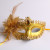 New High-End Italian Catwalk Mask Venice Side Flower Dance Mask Children's Party Princess Mask