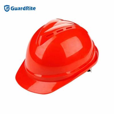 Factory Direct Supply V-Shaped Safety Helmet with Air Hole PE/ABS Material Multi-Color Optional