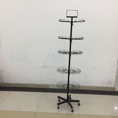 Five-layer display frame small jewelry display frame anti-theft hook display frame slide proof display frame