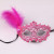 Wholesale Supply Venice Princess Painted Half Face Mask Children's Day Performance Mask Side with Feather Mask