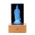 Laser Crystal Inner Carving Buddha Ornament Customized Lao Zi Confucius Saint Model Beech Luminous Lamp Holder