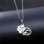 Amazon New Cat Necklace Female European and American Stainless Steel Cute Kitten Pendant Clavicle Necklace Accessories Wholesale