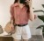 2021 Summer Women's Lace-up Korean Style Ins Short Sleeve Striped Shirt Women's Loose Casual Shirt Trendy Large Size Top
