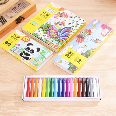 Smart Bird Children's Hands Are Not Dirty 12 Colors 18 Colors 24 Colors Painting Environmental Protection Plastic Crayons