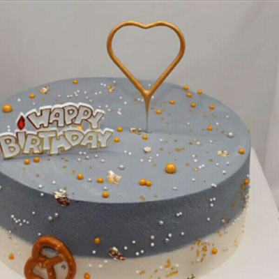 Love Star Cake Topper for Baking Creative Photo Five-Pointed Star Heart-Shaped Party Gathering Internet Celebrity Birthday Candle