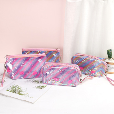 Factory Direct Supply New Oblique Grid Cosmetic Bag Convenient Business Trip Multi-Purpose Toiletries Storage Bag Buggy Bag