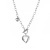 European and American Metallic Love Stainless Steel Necklace Female Street Fashion Cool Disco Heart-Shaped Collarbone Necklace Hip Hop Necklace Pendant