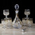 Cross-Border Gold Painting Whiskey Liquor Glass Goblets Wine Glass Wine Set Crystal Glass Brandy Wine Set