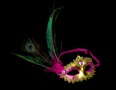 Stall Supply Hot Sale Fashion Peacock Feather Mask Party Ball Performance High-End Mask