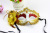 Stall Supply Hot Sale Venice Gold Powder Mask with Flowers Halloween Dance Mask Children Adult Mask