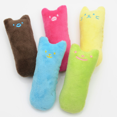 Cute Expression Thumb Toy Cat Toy Pet Bite-Resistant Plush Toy Cat Toy Cat-Related Products