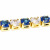 [round Diamond] 4mm Zircon Claw Chain Inlaid Diamond Blue and White Handmade Chain Jewelry Clothing Nail Ornament Spot