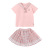 Girls' Summer Fashionable Skirt Suit 2021 Summer New Children's Preppy Style Medium and Large Children's Clothing Korean Style Two-Piece Suit Fashion