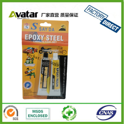 SAYDA EPOXY STEEL AB epoxy and acrylic glue adhesive