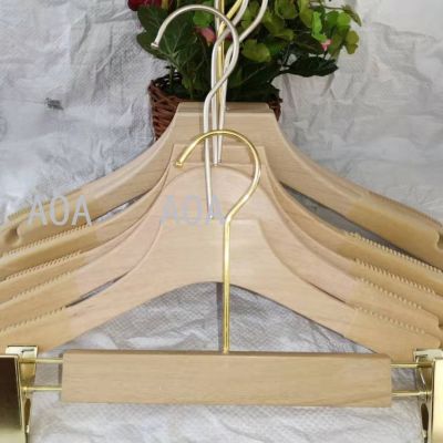 Plastic imitation wood hanger for household clothing shop hanger straps non slip, non trace, super weight bearing