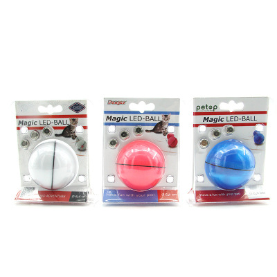 Pet LED Flash Rolling Ball Toy Luminous Ball Cat Toy Laser Laser Cat Teaser One Piece Dropshipping