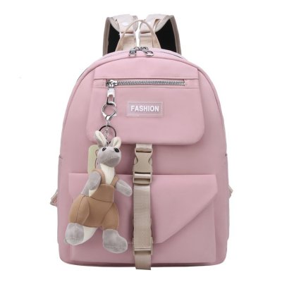 Multi-Functional Backpack Women's Korean-Style Student Schoolbag Backpack for High School Students Women's Casual Bag Waterproof Oxford Cloth