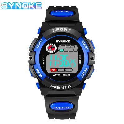 Synoke Children 'S Electronic Watch Sports Waterproof Boys And Girls Students Popular Electronic Watch Spot Factory Supply