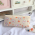 Girly Heart Canvas Pen Bag Large Capacity Simple Pencil Case for Student Exams Stationery Storage Bag